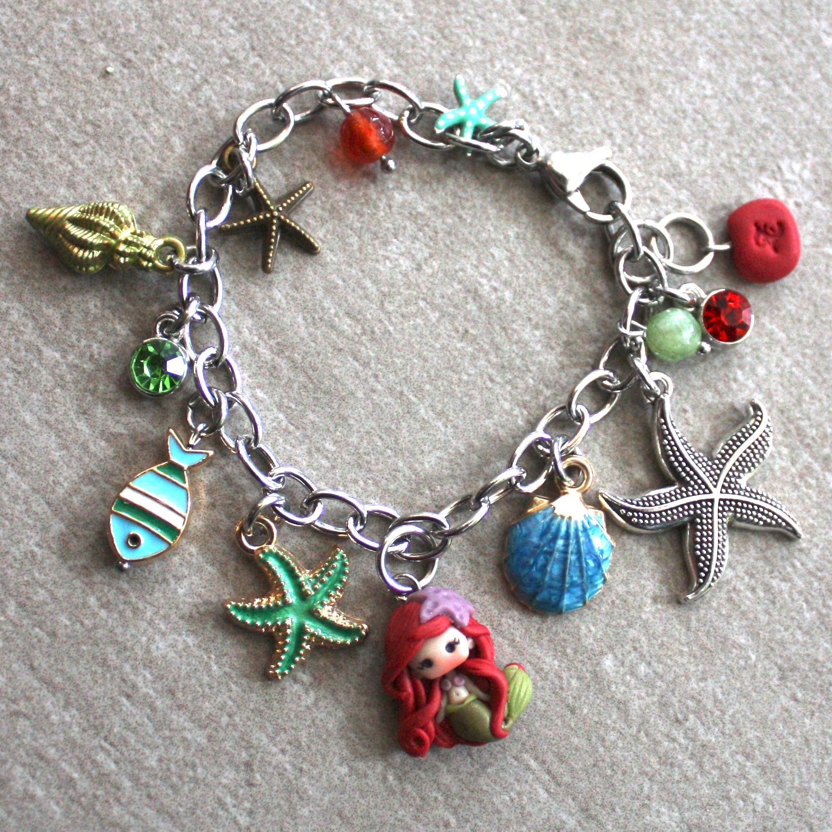 bracciale disney con piccola Ariel la sirenetta