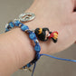 Adjustable macramé bracelet Alice in Wonderland