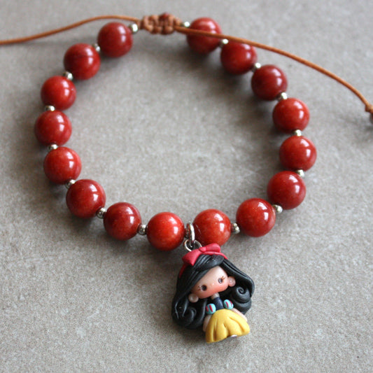 Snow White gemstone bracelet