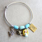 Bracciale Alice in Wonderland – Bangle in acciaio inox