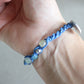 Bracciale azzurro regolabile  macramè
