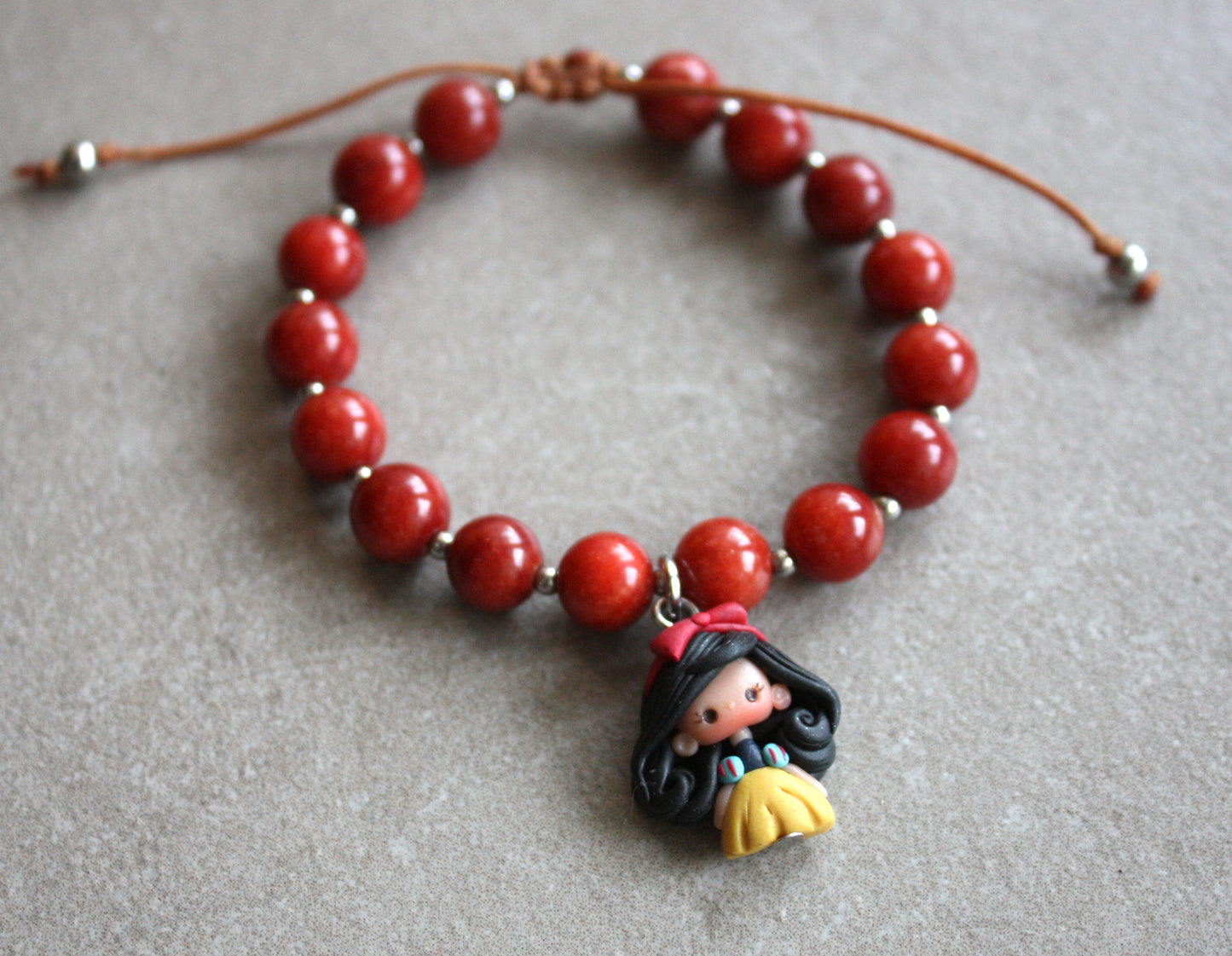 Snow White gemstone bracelet