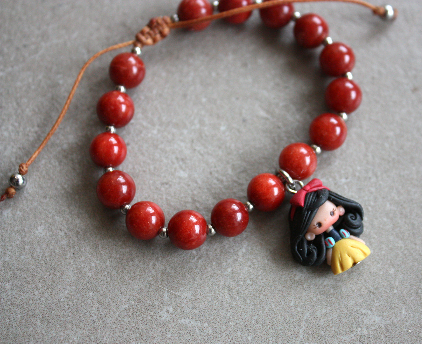 Snow White gemstone bracelet