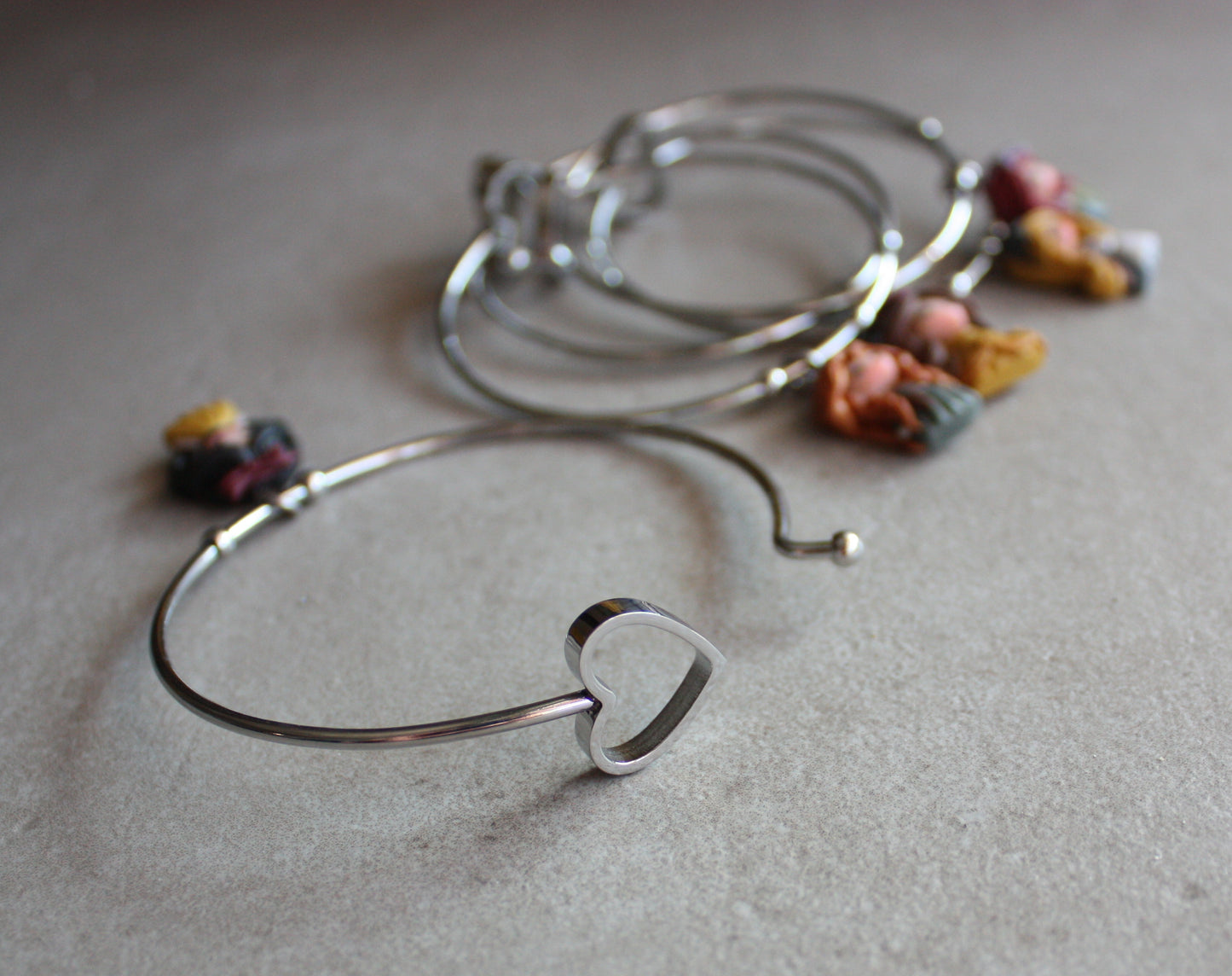 bangle cuore Principessa - su ordinazione