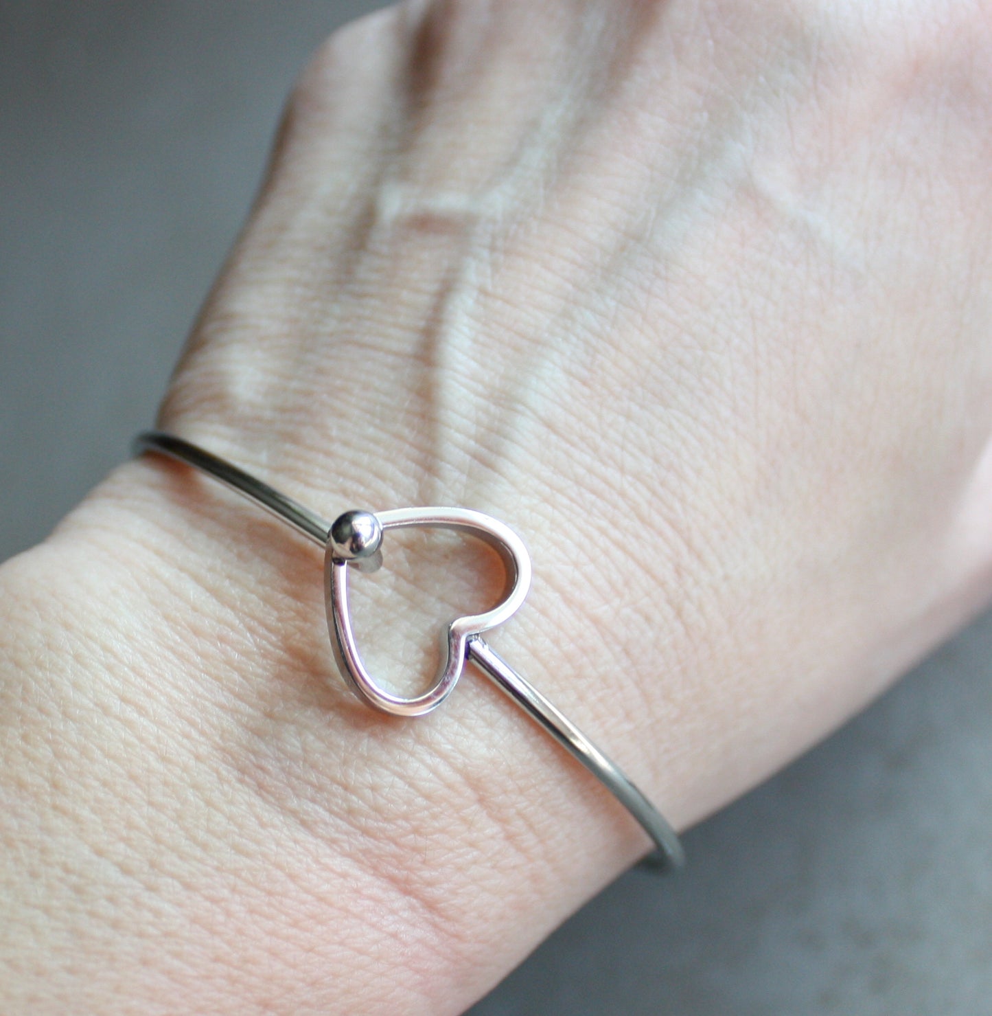 bangle cuore Principessa - su ordinazione