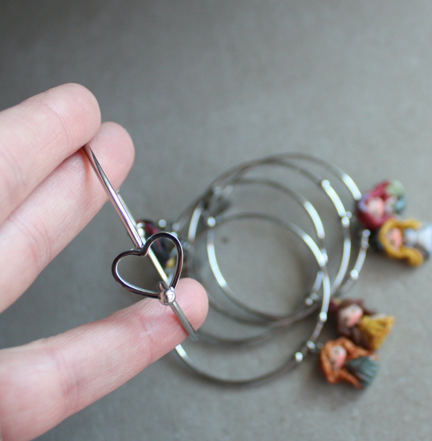 bangle cuore Principessa - su ordinazione