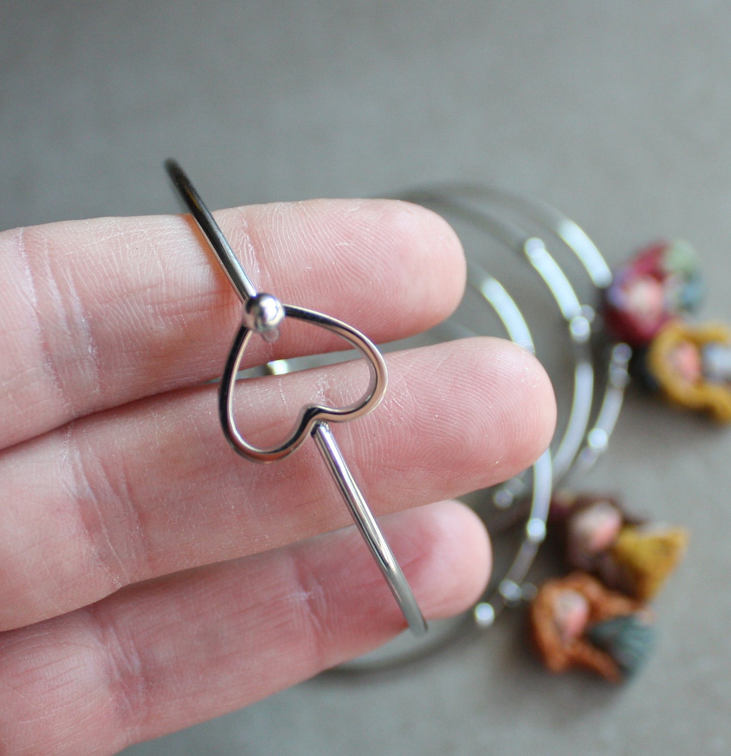 bangle cuore Principessa - su ordinazione