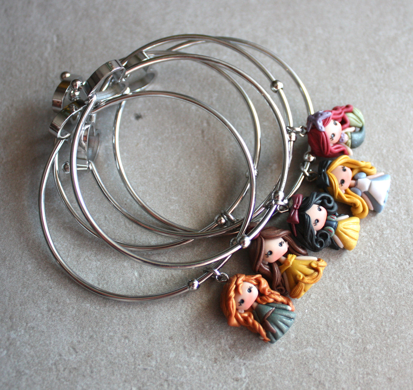 bangle cuore Principessa - su ordinazione