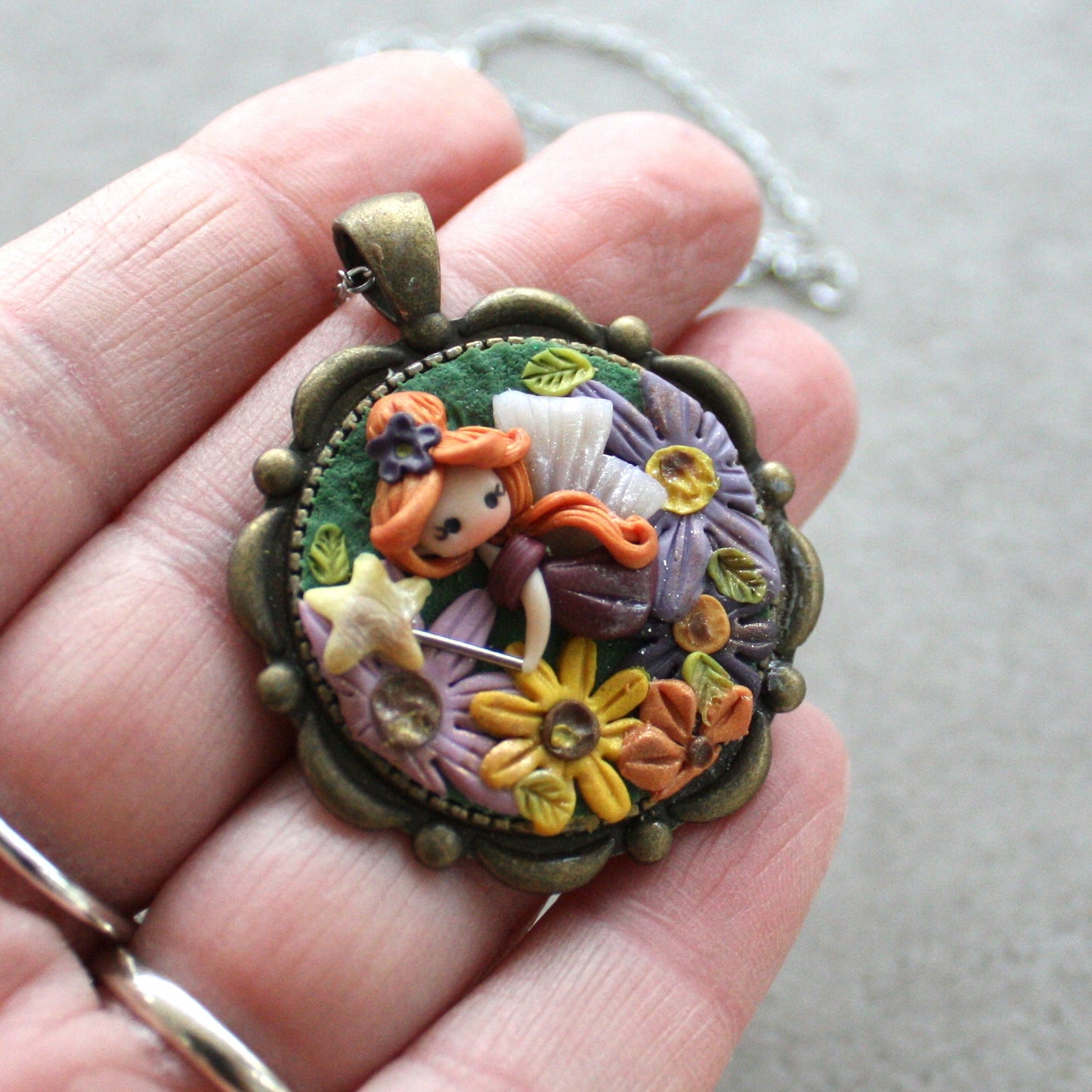 collana cammeo fatina