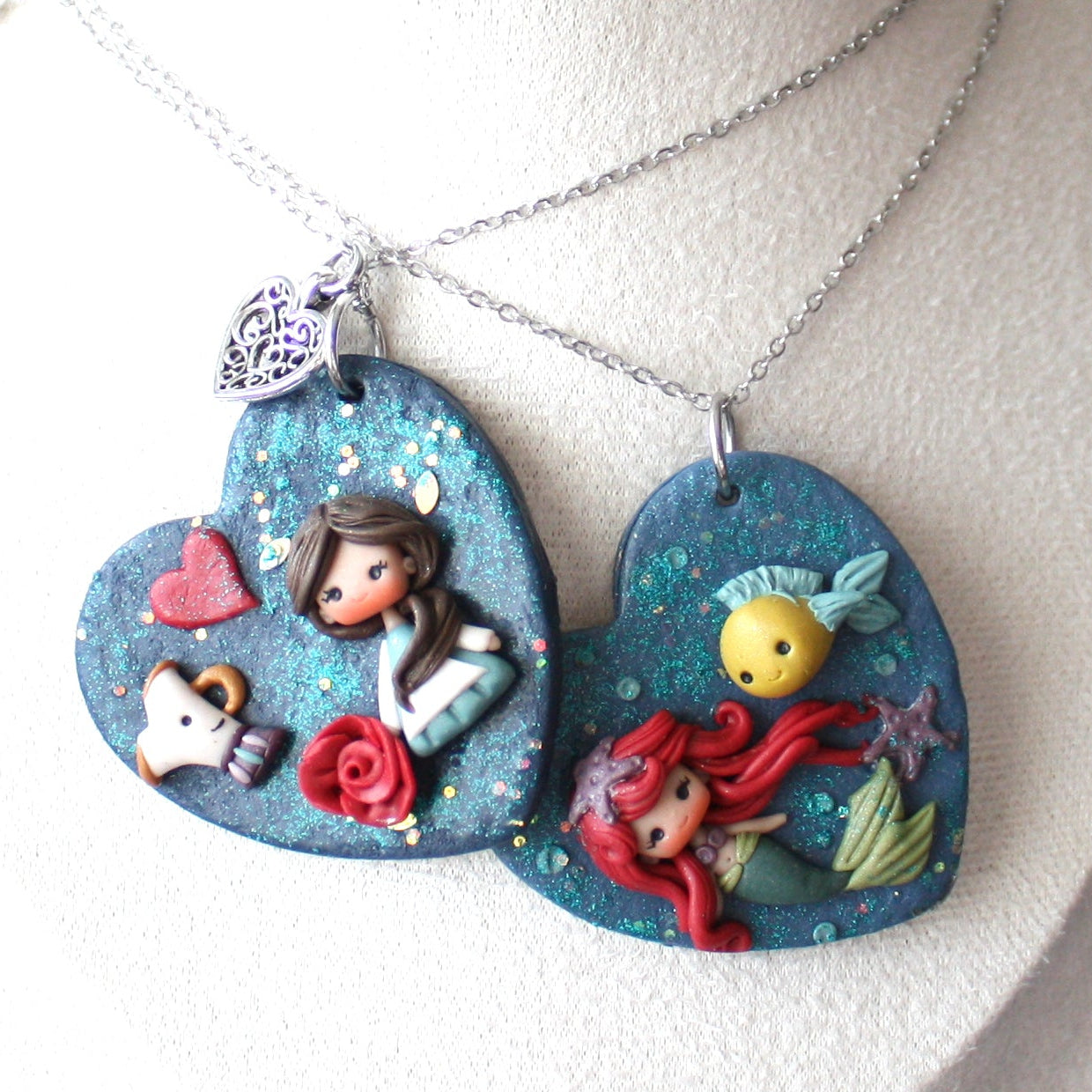 collana principessa fimo ariel belle alice