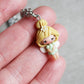 Necklace with trilly and letter