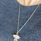 Witch necklace – Stainless steel chain & polymer clay pendant