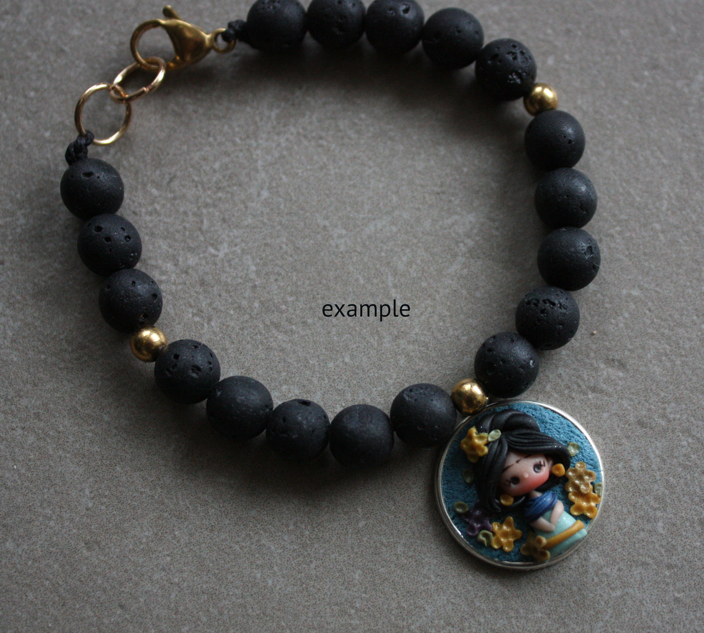 bracciale pietre dure regolabile