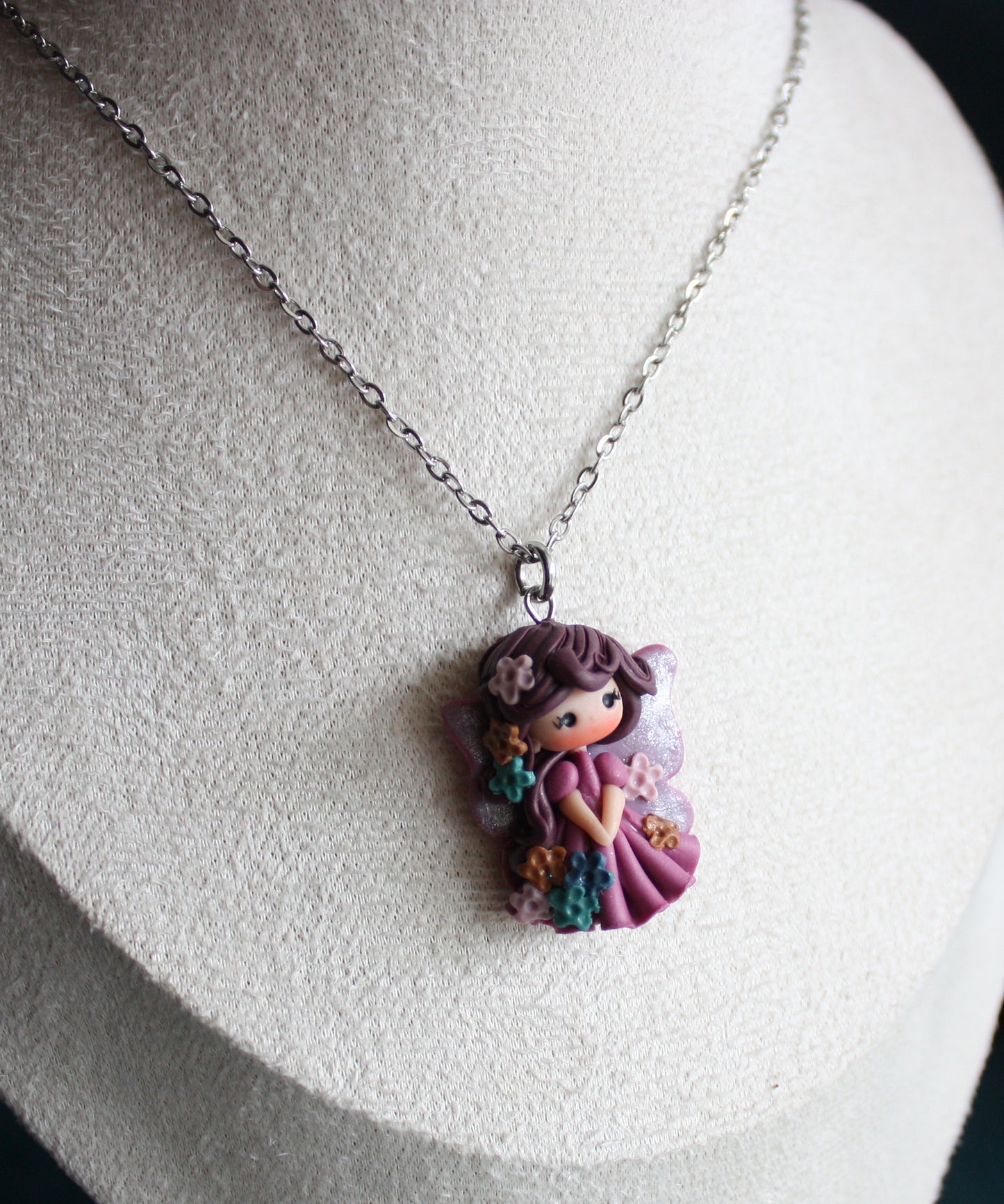 Collana in acciaio inox con fatina