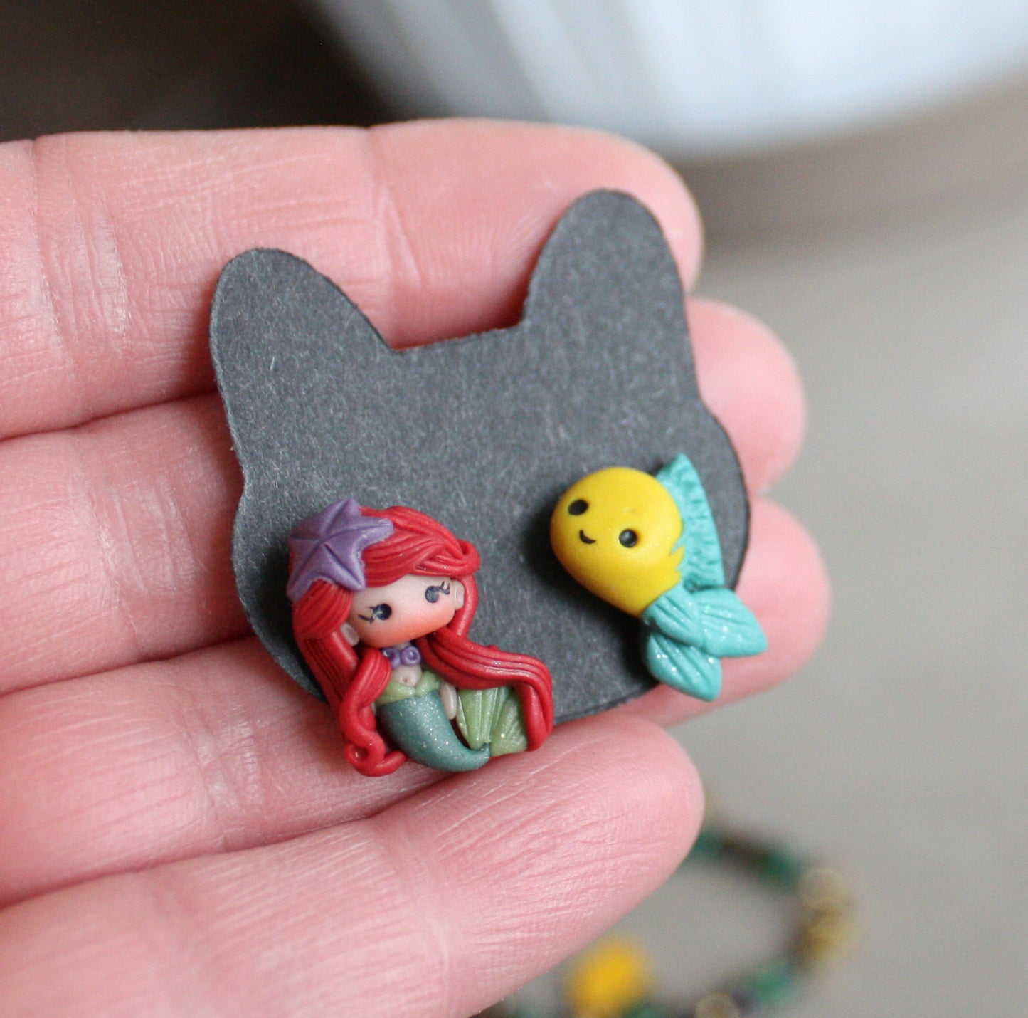 orecchini ariel fimo 