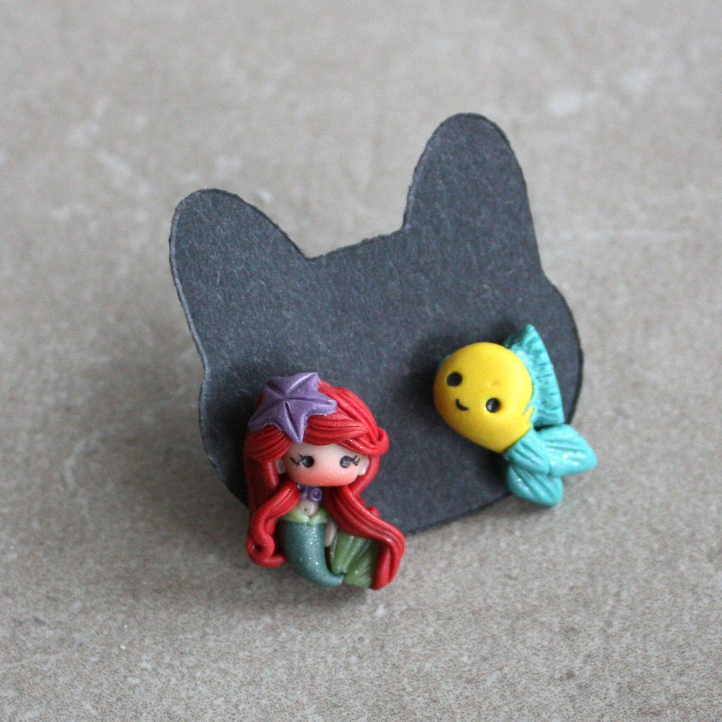 orecchini ariel fimo disney