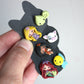 princess stud earrings