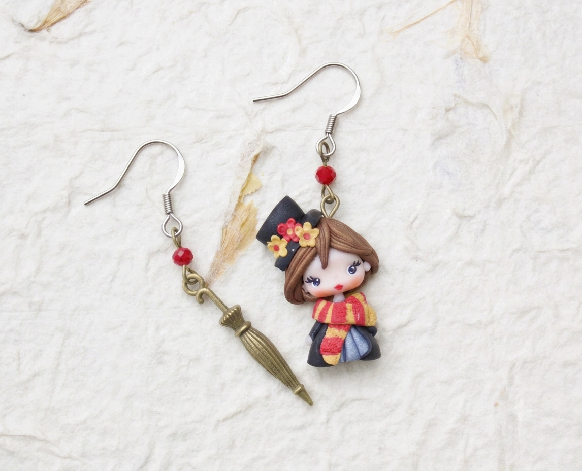 Mary Poppins dangle earrings - Made to order