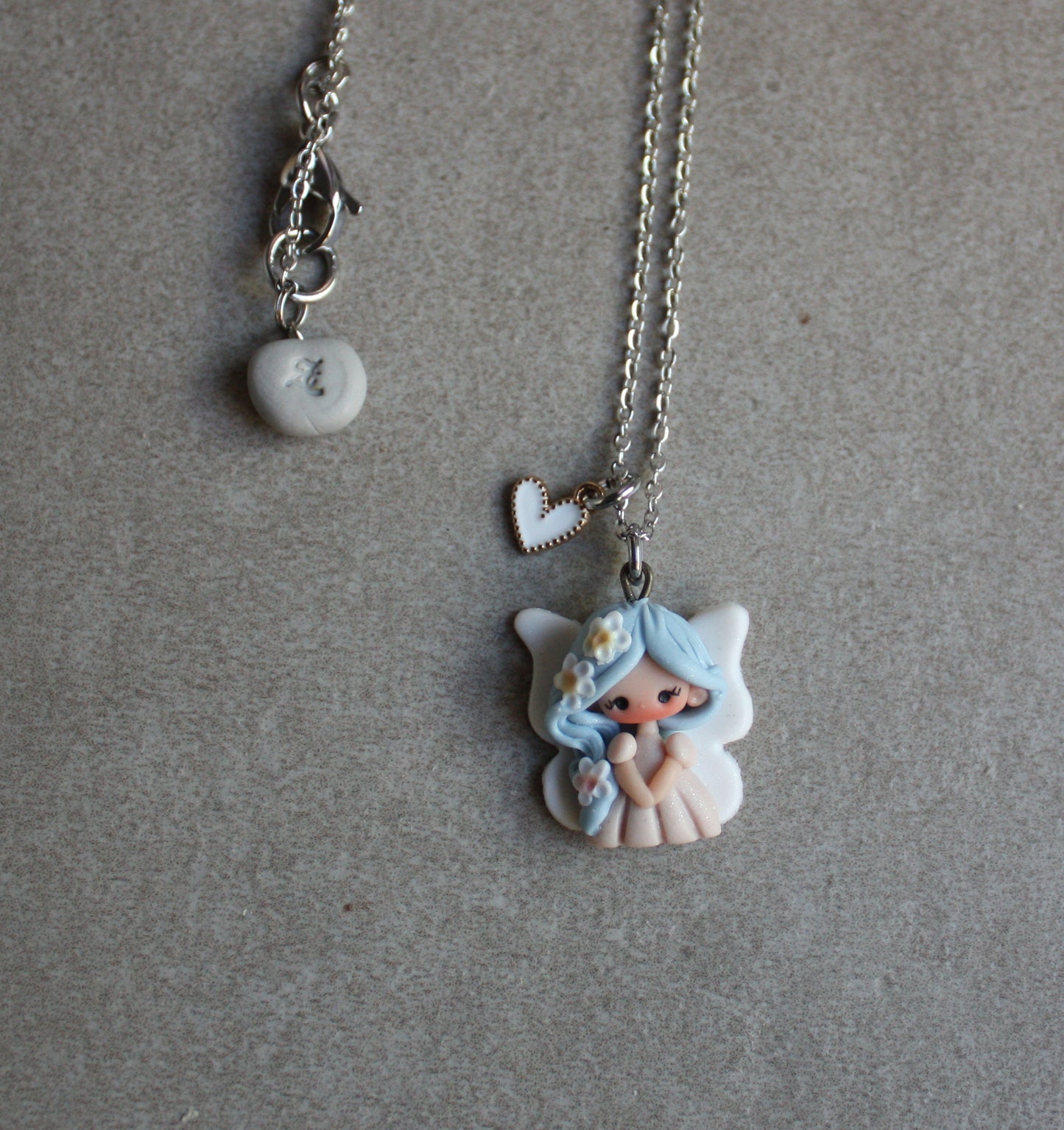 Stainless Steel Necklace with Mini Fairy II