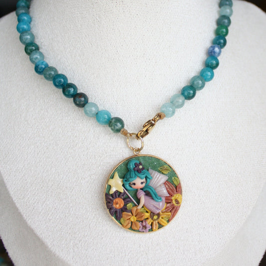 collana pietre dure con fatina