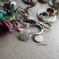 Handmade bag charm with Winter Jasmine